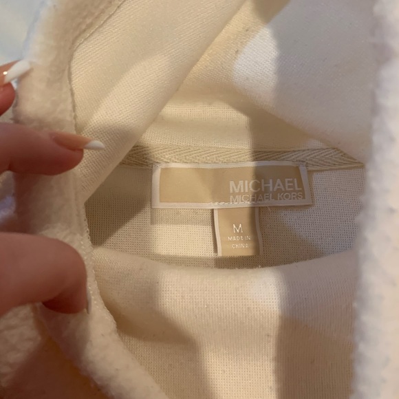 michael kors cream white turtleneck pullover - Picture 2 of 3